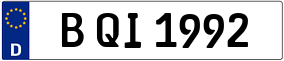 Trailer License Plate